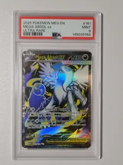 2025 POKEMON MEG EN-MEGA EVOLUTION ULTRA RARE #161 MEGA ABSOL EX PSA 9 - Image 1