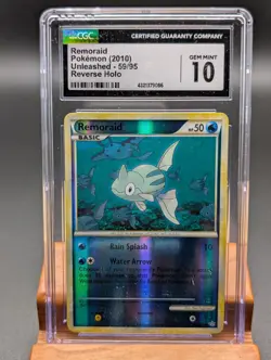 2010 Pokemon Unleashed Remoraid Reverse Holo #59 CGC Gem Mint 10 - Image 1