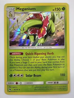 Pokemon - Meganium - 8/214 - Holo Rare - Lost Thunder - NM/M - Image 1
