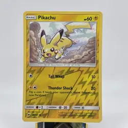 Pokemon Cards Pikachu Reverse Holo 40/147 Burning Shadows NM 2017 - Image 1