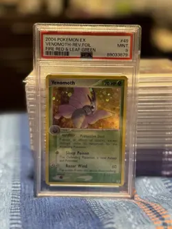 2004 Pokemon EX Fire Red & Leaf Green Venomoth Reverse Foil #49 MINT 9 - Image 1