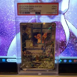 2023 Pokemon SVP en Charmander Obsidian Flames ETB #044 PSA 9 - Image 2