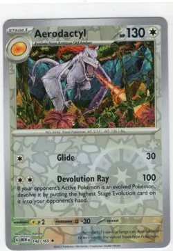 Aerodactyl 142/165 Scarlet & Violet 151 Reverse Holo Pokemon Card - Image 1