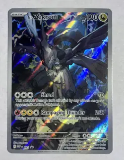 Pokemon N's Zekrom Full Art Holo Promo Card 031- Near Mint - Image 1