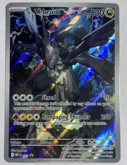 Pokemon N's Zekrom Full Art Holo Promo Card 031- Near Mint - Image 2