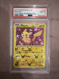 Pokemon TCG Pikachu RC7/RC25 Legendary Treasures Holo PSA 8 - Image 1