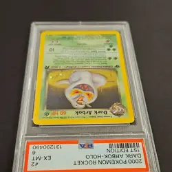 Pokemon 2000 Team Rocket Dark Arbok 1st Edition PSA 6 2/82 Holo Rare English - Image 5