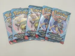 NEW Pokemon Scarlet & Violet Journey Together Sleeved Booster Pack (LOT OF 5) - Image 1