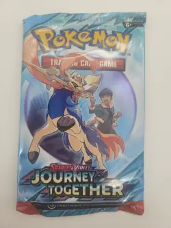 NEW Pokemon Scarlet & Violet Journey Together Sleeved Booster Pack (LOT OF 5) - Image 2