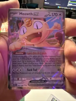 Meowth ex 62/88 Double Rare Pokemon Perfect Order NM - Image 1