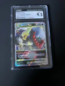 Pokemon TCG Darkrai VSTAR 099/189 Ultra Rare Holo Astral Radiance CGC 9.5 - Image 1