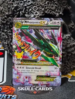 ☠☠ Pokemon M Rayquaza EX 76/108 Celebrations: Classic Collection Holo - Image 1