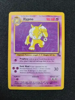 Pokemon Fossil Red Logo 3rd Print 1999 2000 Hypno 23/62 - Image 1