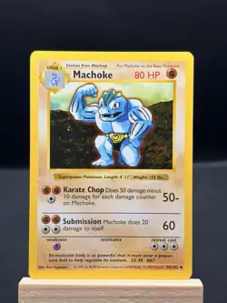 Machoke - Shadowless - 34/102 Base Set - Pokemon TCG - 1999 - Image 1