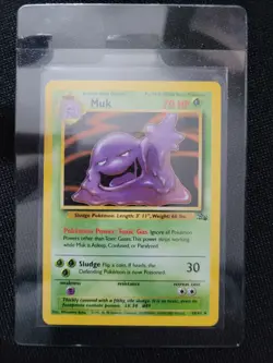 Pokemon 3rd Print Fossil Red Logo Muk 28/62 - Image 1