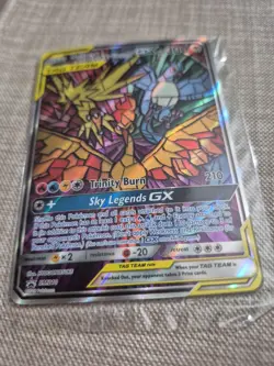 Sealed Pokemon TCG Moltres Zapdos Articuno GX SM210 Stained Glass Promos Holo - Image 1