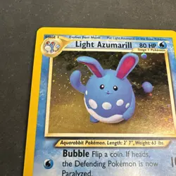 Light Azumarill 13/105 Pokemon TCG Neo Destiny Unlimited Holo Rare - Image 2