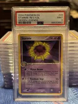 2004 Pokemon EX Hidden Legends Starmie Reverse Foil #49 MINT PSA 9 - Image 1