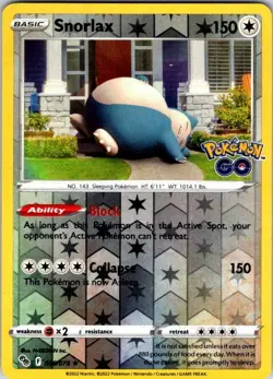 Pokemon | SWSH01: Sword & Shield Base Set | Snorlax | 140/202 | Reverse Holo | N - Image 1