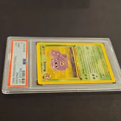 Pokemon 1999 Fossil Weezing 1st Edition PSA 9 45/62 English - Image 3
