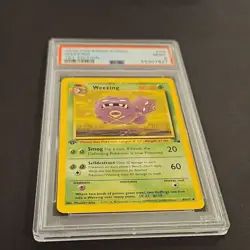 Pokemon 1999 Fossil Weezing 1st Edition PSA 9 45/62 English - Image 4