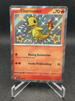 Charmander - Shiny Holo Rare - 109/091 - SV Paldean Fates - Pokemon - Image 1