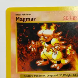 Pokemon TCG Magmar Base Set #36/102 WOTC Vintage 1999 Shadowless - Image 3