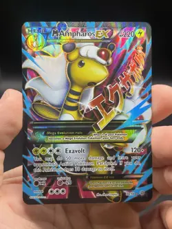M Ampharos EX (Full Art) 88/98 Pokemon XY Ancient Origins English Mega NM - Image 3
