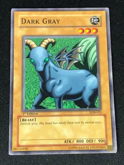 YUGIOH DARK GREY LOB-011 1ST COMMON (NM) NA PRINT - Image 1