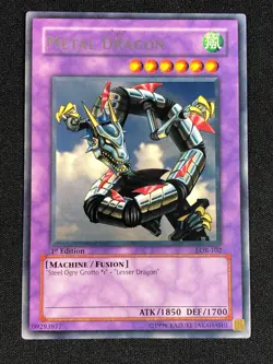 YUGIOH METAL DRAGON LOB-102 1ST RARE ASIAN ENGLISH (NM) - Image 1