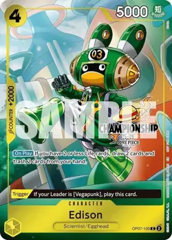One Piece National Championship 25-26 Event Pack Edison OP07-100 NM-M - Image 1