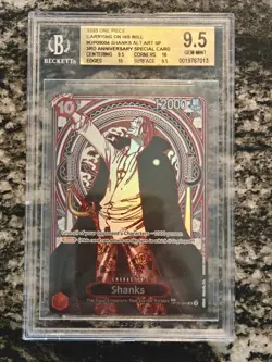 BGS 9.5 Shanks Silver OP09-004 SP Alt Art One Piece Carrying On His Will - Image 1