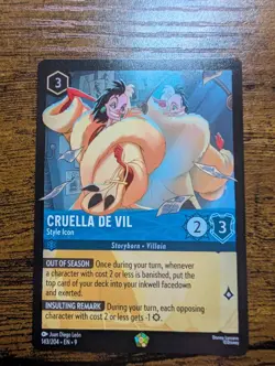 143/204 Cruella De Vil - Style Icon - Legendary - Fabled - Disney Lorcana - Image 1