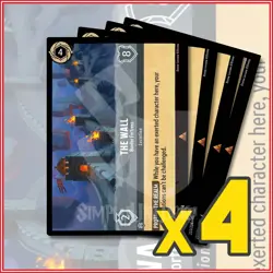 Disney Lorcana TCG: THE WALL - BORDER FORTRESS x4 Ursula's Return Rare - Image 1