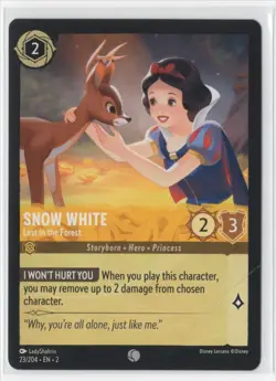Disney Lorcana Floodborn Snow White 23/204 Common NON-FOIL - Image 1