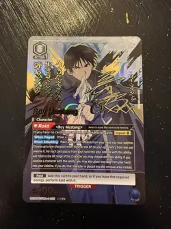 Union Arena Fullmetal Alchemist Roy Mustang 2 Star Signed NM UE09BT/FMA-1-055 - Image 1