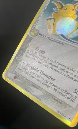 Raichu (Delta Species) 15/110 Holon Phantoms Holo *DAMAGED* Pokemon Card - Image 5
