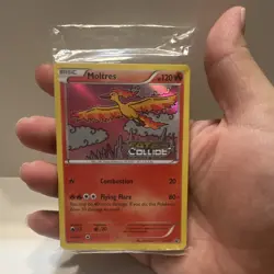 Pokemon Moltres XY127 Fates Collide Stamped Prerelease Promo Foil Card Sealed - Image 1