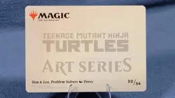 Don & Leo, Problem Solvers 30/54 Art Series TMNT MTG Art Card NM/M - Image 2