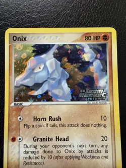 Pokemon Card - Onix Team Rocket Returns 69/109 Common Reverse Holo Stamped LP/NM - Image 2