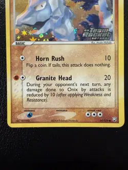 Pokemon Card - Onix Team Rocket Returns 69/109 Common Reverse Holo Stamped LP/NM - Image 3