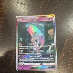 Pokemon Mewtwo GX 78/73 Shining Legends Full Art Shiny Holo Rare Card - Image 1
