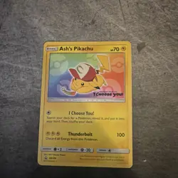 Pokemon Ash's Pikachu Promo Card 2017 - Image 1
