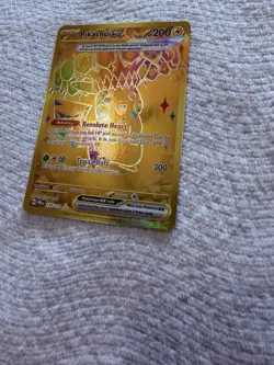 Pokemon TCG Pikachu EX Prismatic Evolutions Gold Hyper Rare Card 179/131 MINTY - Image 3