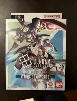 Gundam Card Game ST02 Wings of Advance Starter Deck New/ Factory Sealed - Image 1