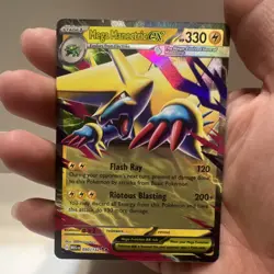Pokemon Mega Manectric EX 050/132 Me01: Mega Evolution Double Rare Holo Card - Image 1