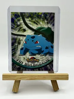 Pokemon Card - Bulbasaur #01 - Topps Series 1 - Black Logo - Image 1
