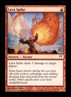 Lava Spike LP Light Play Champions of Kamigawa MTG [7672] - Image 1