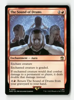 The Sound of Drums - Doctor Who Commander - #97 - Non-Foil - NM - MTG - Image 1