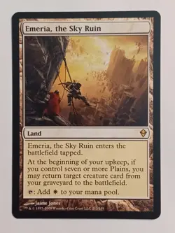 MTG Emeria the Sky Ruin Zendikar NM #213 Magic The Gathering Rare Land - Image 1